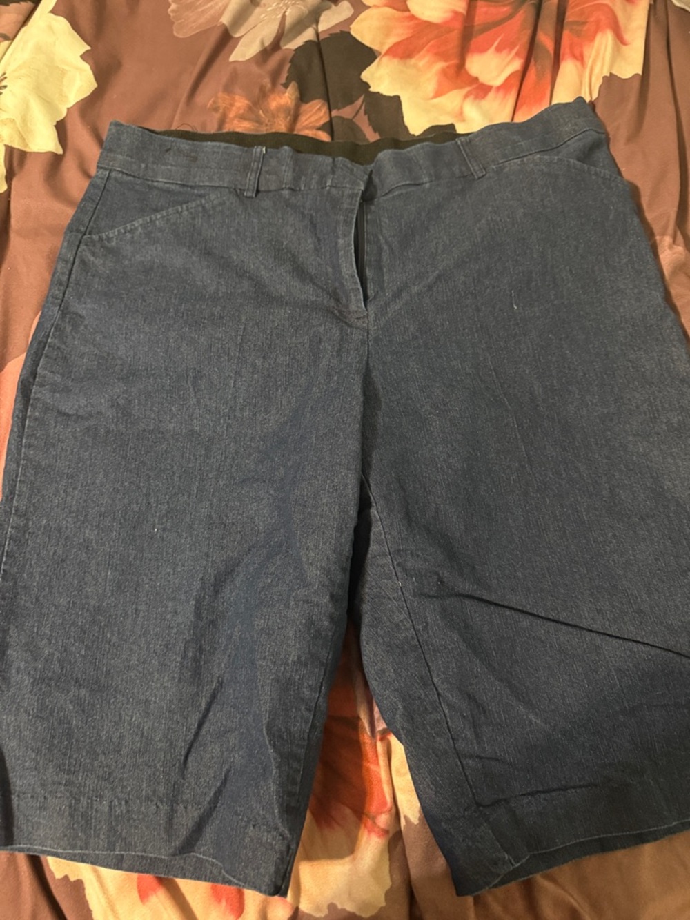 Kim Rogers Dark Blue Denim Jean Shorts